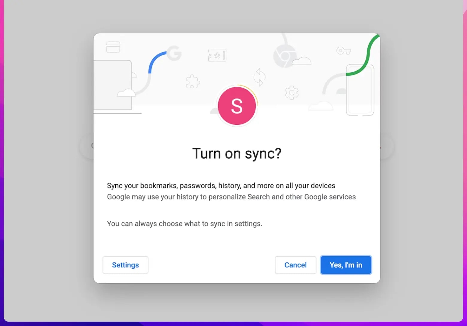 sync in chrome sync in chrome